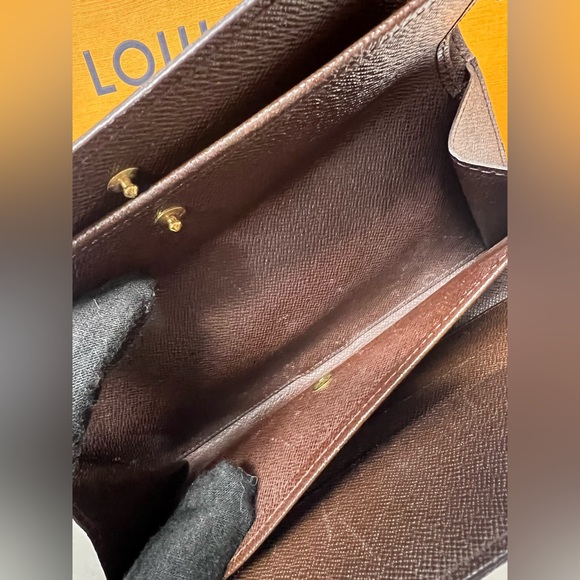 LOUIS VUITTON-TH0011 Portefeuille International Wallet Damier Ebene - Picture 5 of 13